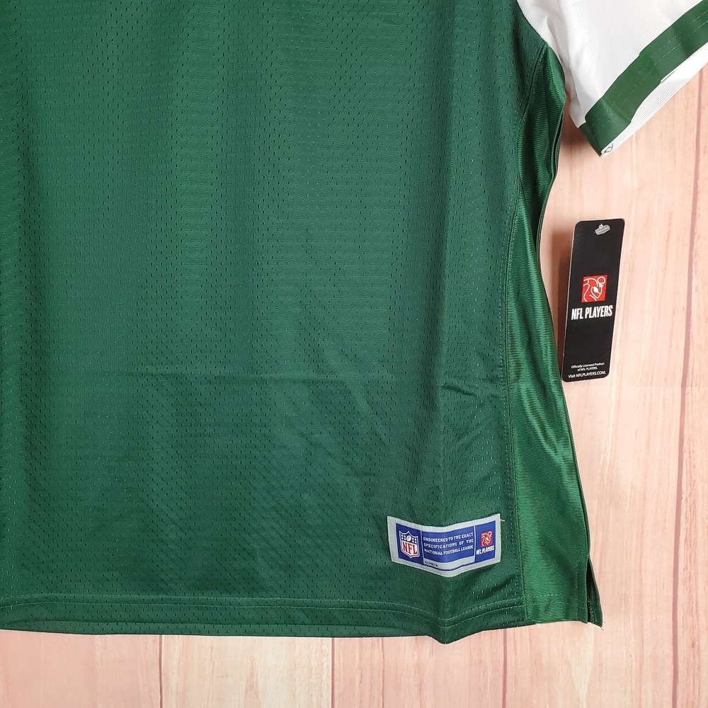 NFL Pro Line New York Jets Womens Jersey Sz Large Green Polyester V-Neck - Picture 3 of 11